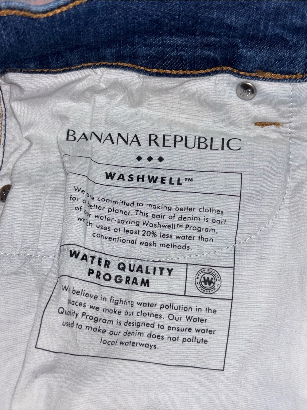 Banana Republic Women's High-Rise Wide-Leg Jeans size 8 / 29 blue wash - Picture 9 of 9